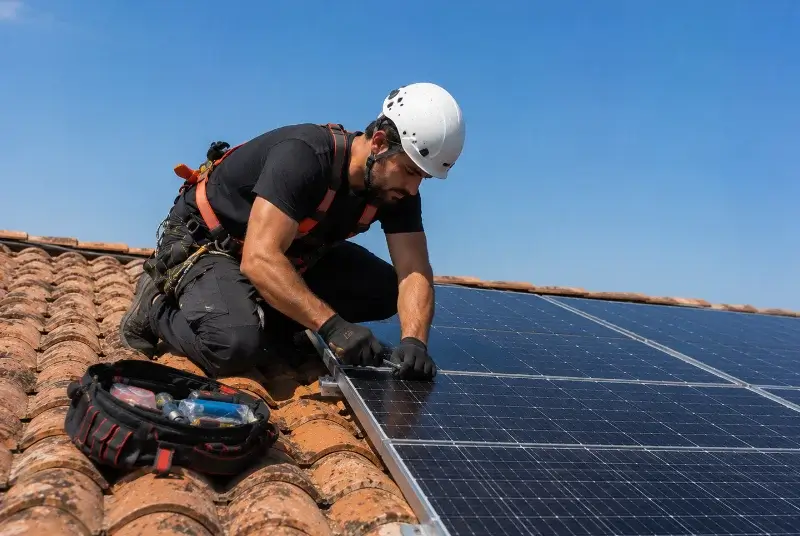 Maintenance et monitoring de panneaux solaires à Andlau