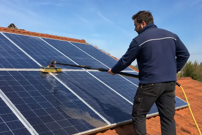 Nettoyage et entretien de panneaux solaires à Andlau